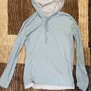Mens Vince Double Layer Hoodie
